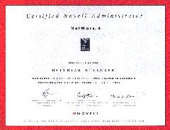 Novell Certified Administrator Netware 4